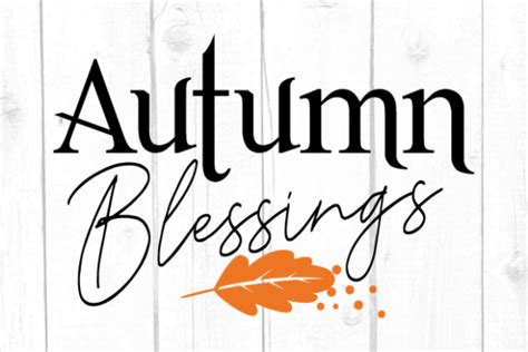 Autumn Blessings Svg Graphic by JoshCranstonStudio · Creative Fabrica