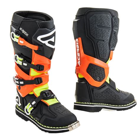 Acerbis MX Boots X-Rock Black/Fluo Orange | Maciag Offroad