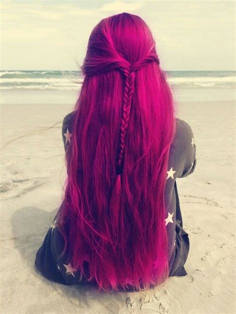 Cabello De Colores Colorful Hair Fuchsia Hair Pelo De Colores Pelo