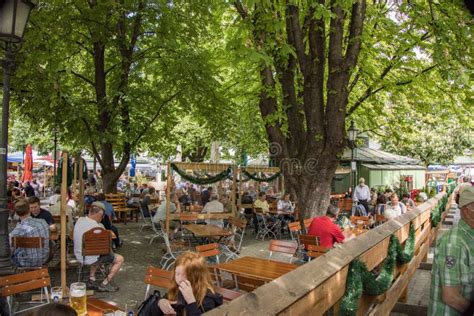 Original Bavarian Beer Garden in Munich - CITY of MUNICH, GERMANY ...