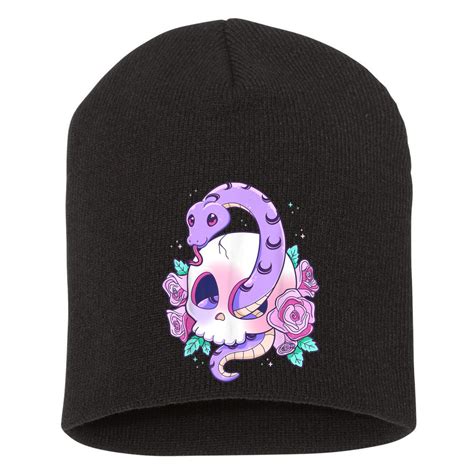 Kawaii Pastel Goth Creepy Serpent Snake Skull Demon Menhera Short