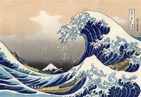 Japanese Wave Painting Wallpaper