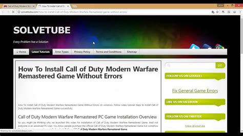 วิธีดาวน์โหลดcall Of Duty Modern Warfare Remastered Pc Free Download