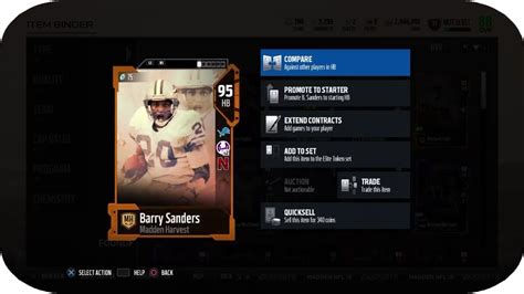 Ovr Barry Sander Player Review Madden Nfl Ultimate Team