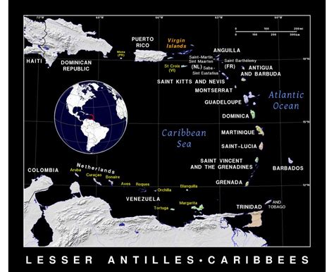 Maps of Lesser Antilles | Collection of maps of Lesser Antilles | North ...