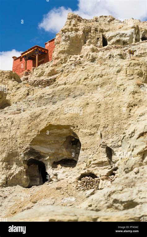 Chiwang Caves In Tibet Stock Photo Alamy