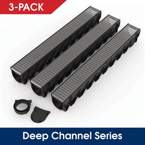 Reln Storm Drain Series Channel Drain Kit With Architectural 316