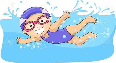 Niños Nadando Natación Dibujos Para Niños