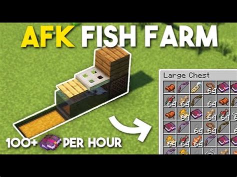 EASIEST AFK Fish Farm In Minecraft 1 20 Java Bedrock Tutorials