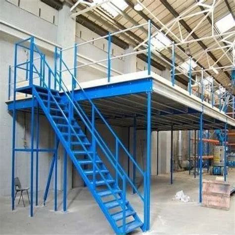 Ft Slotted Angle Rack Mild Steel Mezzanine Storage At Rs