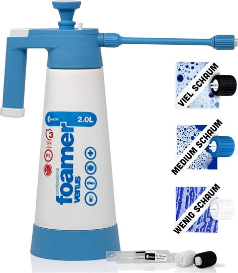 Kwazar Venus Super Foamer Cleaning Pro Viton 2l Box Incl Mini Lance 18 Cm And 3 Nozzles Foam