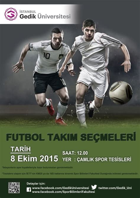 Futbol Takım Seçmeleri T C İstanbul Gedik Üniversitesi