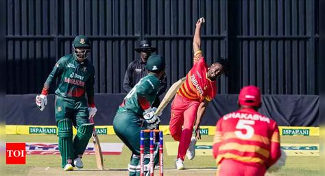 Zimbabwe Vs Bangladesh St Odi Live Score The Times Of India