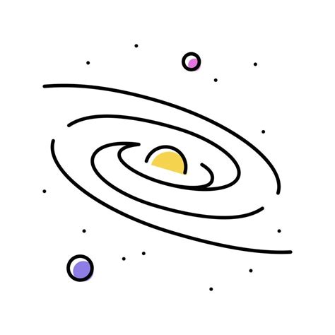 milky way galaxy color icon vector illustration 19005073 Vector Art at Vecteezy