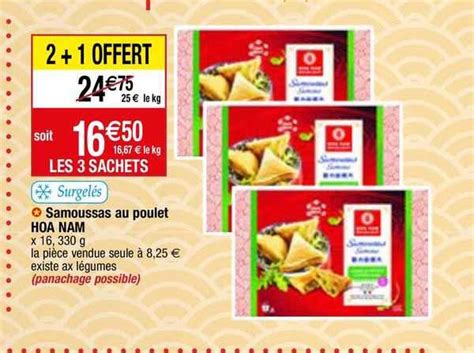 Promo Samoussas Au Poulet Hoa Nam Chez Migros France Icatalogue Fr