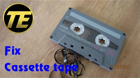 Cassette How To Fix A Cassette Tape Youtube