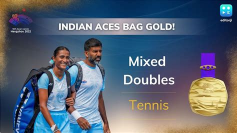 Asian Games Rohan Bopanna And Rutuja Bhosale Win Historic Gold In