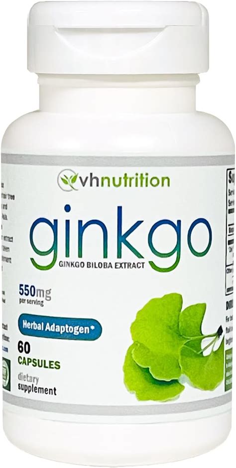 Vh Nutrition Ginkgo Biloba Suplementos De Extracto Estandarizado De