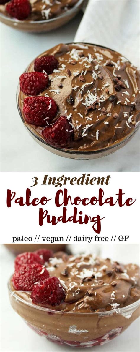 3 Ingredient Paleo Chocolate Pudding Eat The Gains