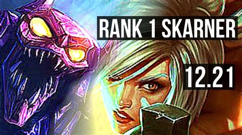 SKARNER Vs RIVEN TOP 6 0 21 Rank 1 Skarner 500 Games Dominating