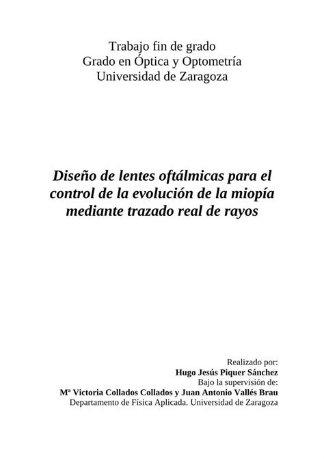 PDF Diseño de lentes oftalmicas para el control de la invenio2