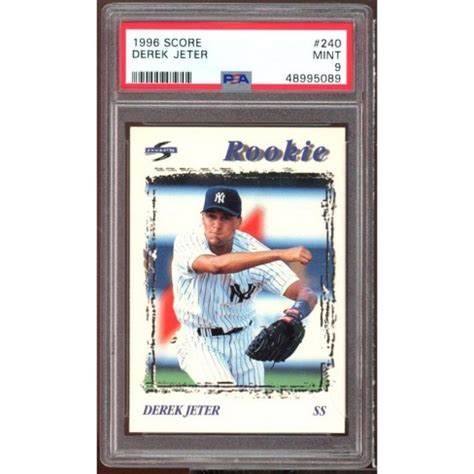 Derek Jeter Rookie Card 1996 Score #240 Psa 9 : Target