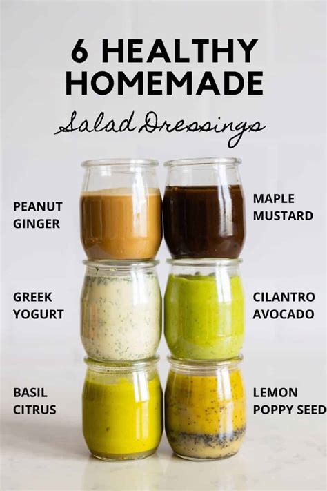 Healthy Salad Dressings Green Healthy Cooking