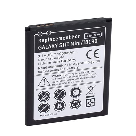 New 1900mah Battery For Samsung Galaxy S3 Mini Mobile Phone Batteries