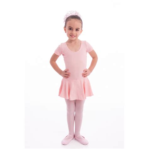 COLLANT DE BALLET INFANTIL MEIA MANGA SAIA GRAZIE BALLET