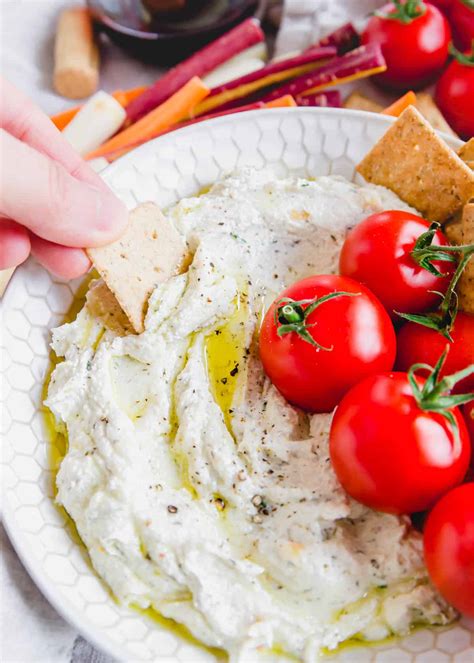 Garlic Whipped Goat Cheese Dip Running To The Kitchen