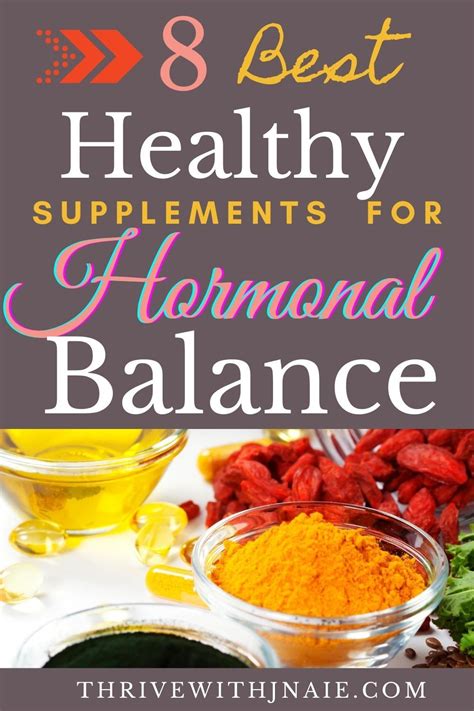 Vitamins And Supplements For Hormonal Imbalance Thrive With Janie Healthy Supplements