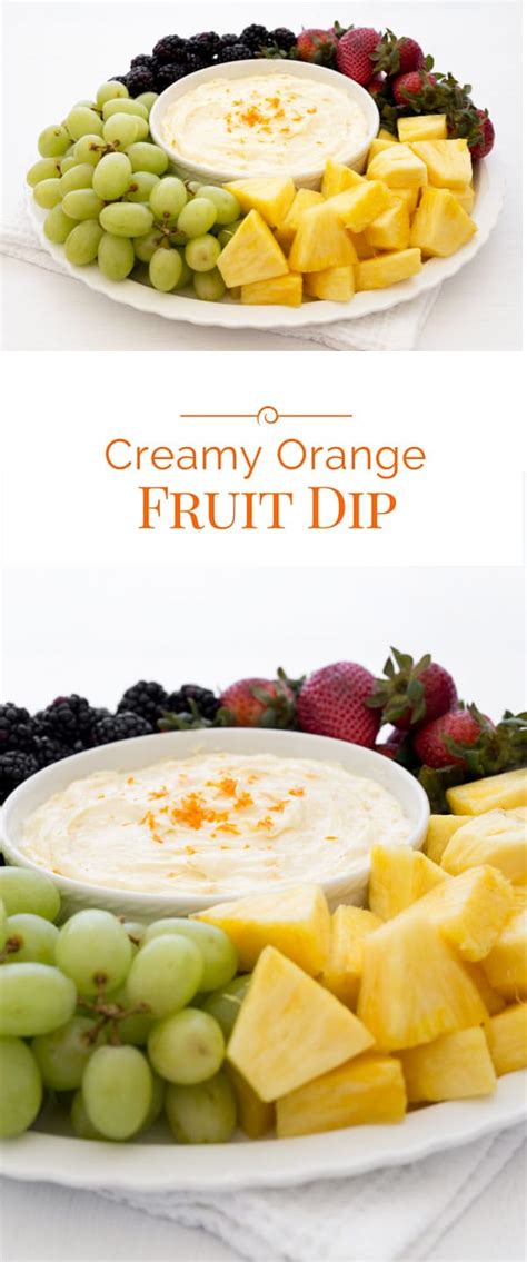 Creamy Orange Fruit Dip Barbara Bakes