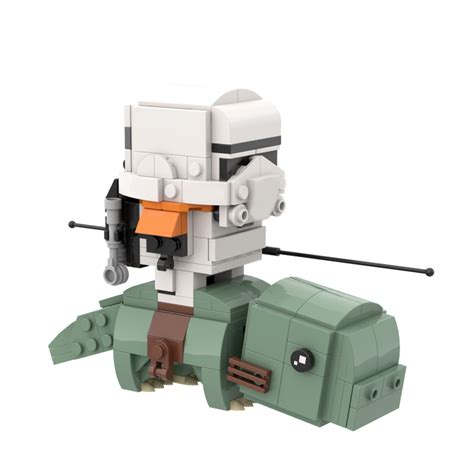 Sandtrooper On Dewback Brickheadz Star Wars Moc 53560 With 266 Pieces