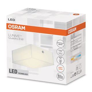 Osram Led Wand Deckenleuchte Lunive Quadro W Cm Warmwei Mit Gl