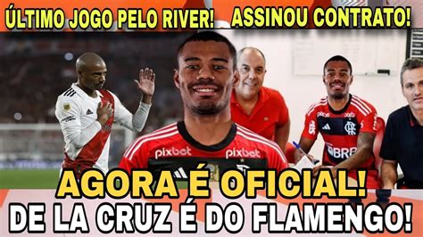 Agora Oficial Nicolas De La Cruz Assina Flamengo Novo Refor O