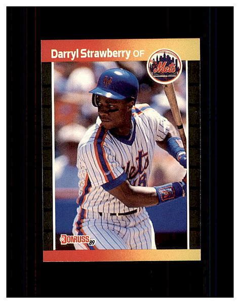 Donruss New York Mets Baseball Card Darryl Strawberry Ebay