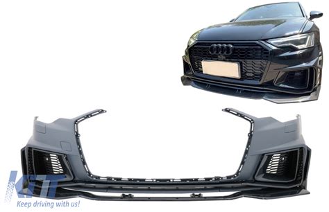 Front Bumper Suitable For Audi A6 C8 4K 2018 2020 RS6 Design