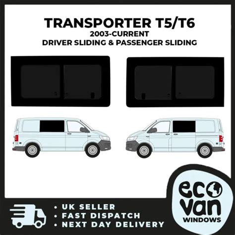 Vw T5 T61 Transporter Driver Sliding And Passenger Sliding Privacy Window 03 Cur £25790