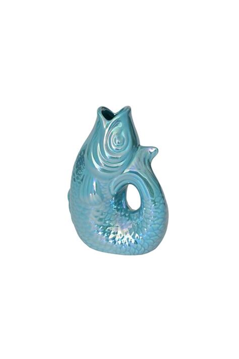 Monsieur Carafon Fisch Vase XS Rainbow Ocean Steel Collection