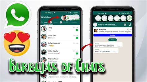 Cómo Poner Burbujas de Chat en WhatsApp