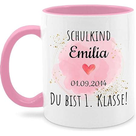 Tasse Tassen Ml Personalisiert Mit Namen Einschulung Schulanfang