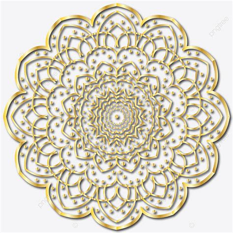 Desenho Vetorial De Mandala Dourada Png Png Mandala C Rculo