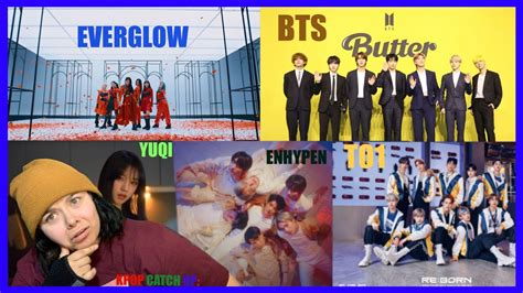 KPOP CATCH UP Ft BTS EVERGLOW YUQI ENHYPEN And T01 Mv REACTIONS