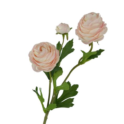 Artificial Ranunculus Stem Pale Pink 42cm Desflora