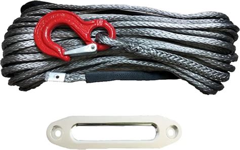 Repairable Synthetic Winch Rope 10mm X 30m Winch Rope Line Cable With