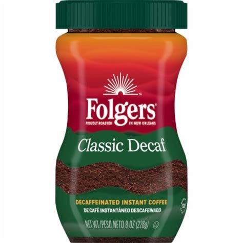 Folgers® Classic Decaf Medium Roast Instant Coffee, 8 oz - Kroger