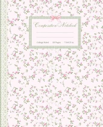 Composition Notebook College Ruled Coquette Journal Pretty Pink