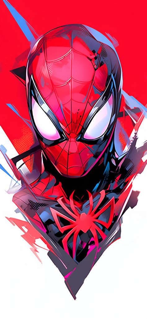 Spider Man Abstract Red White Wallpapers Marvel Wallpapers