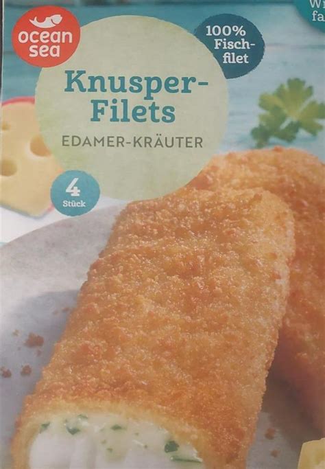 Knusper filets edamer kräuter Ocean sea kalorie kJ a nutriční