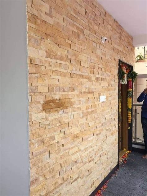 Sandstone Wall Cladding Service At Rs Sq Ft Stone Wall Covering